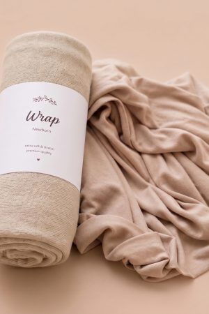 Kain Wrap & Background Newborn Photography Warna Cream